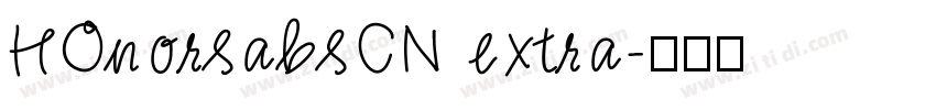 HOnorsabsCN extra字体转换